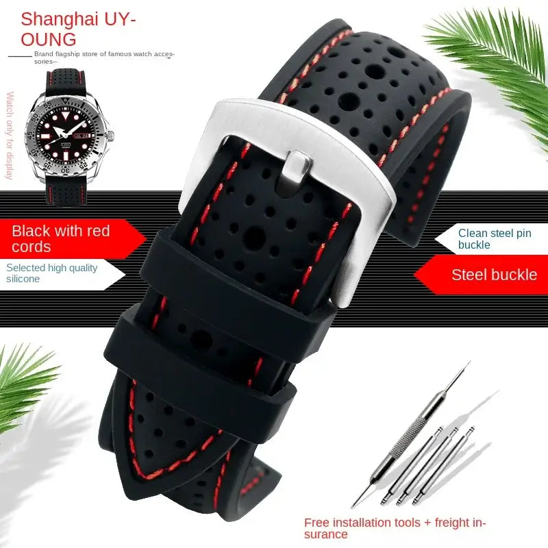 Ticwatch Silicone Band - Breathable, Comfortable, Versatile