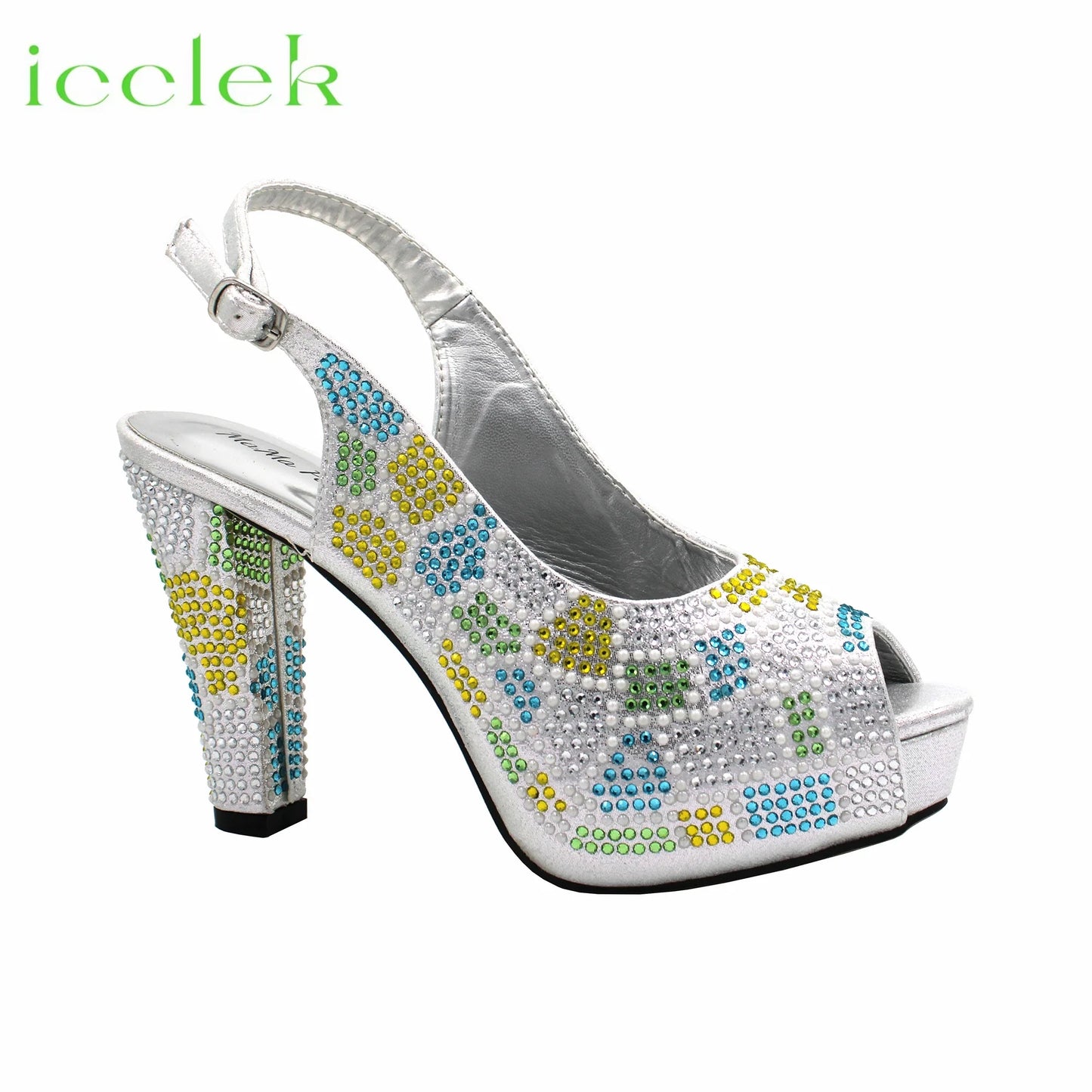 Latest Peep Toe Women's Shoes & Bag Set FGTY67