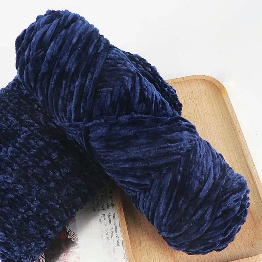 95g Chenille Soft Velvet Yarn Blended Knitting Wool Crochet Handmade Scarf Coat Baby Blanket And Hat