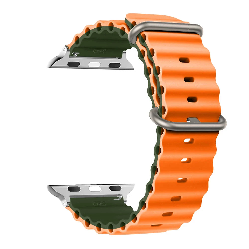 Apple Watch Silicone Strap - Soft Waterproof and Breathable