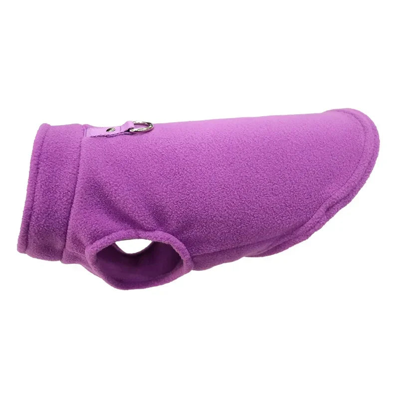 Winter Warm Dog Jacket with D-Ring – Cozy Pet Vest for Small Dogs & Cats