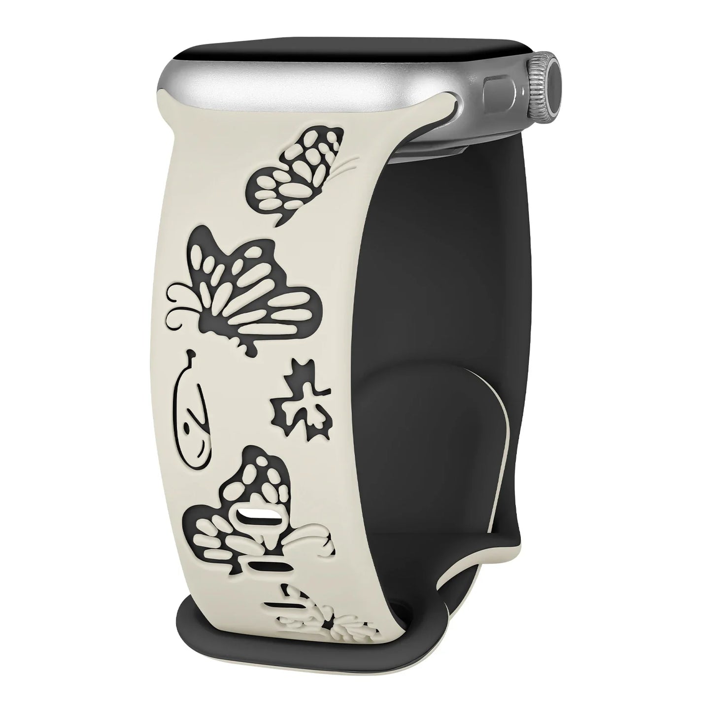 Apple Watch Engraved Silicone Strap - Comfortable Waterproof Band