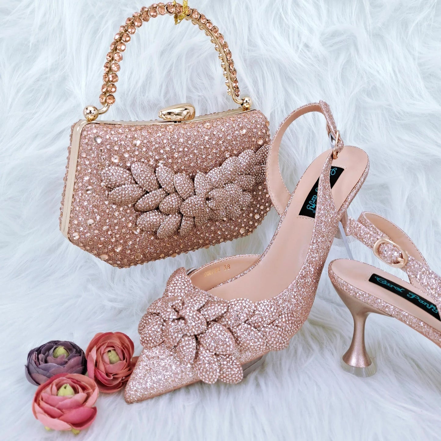 Latest Ladies Bag and Shoes Set EDN106