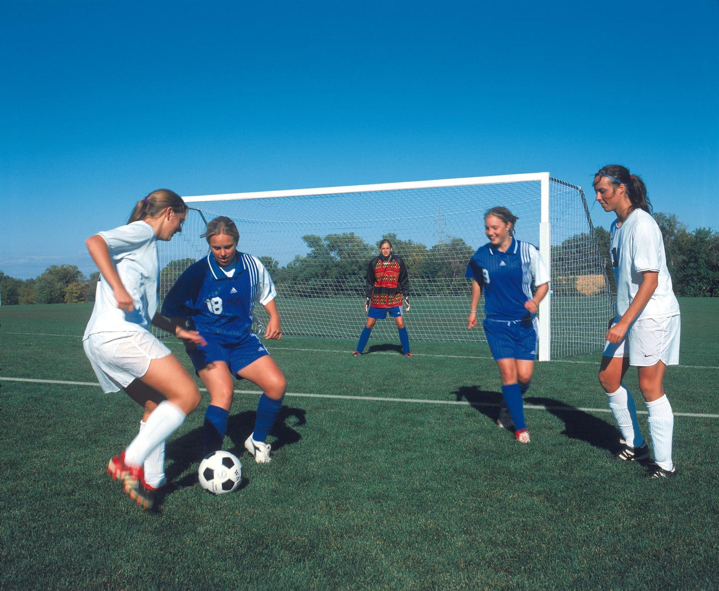 Bison 4" Round Shootout Value Soccer Goal Packages