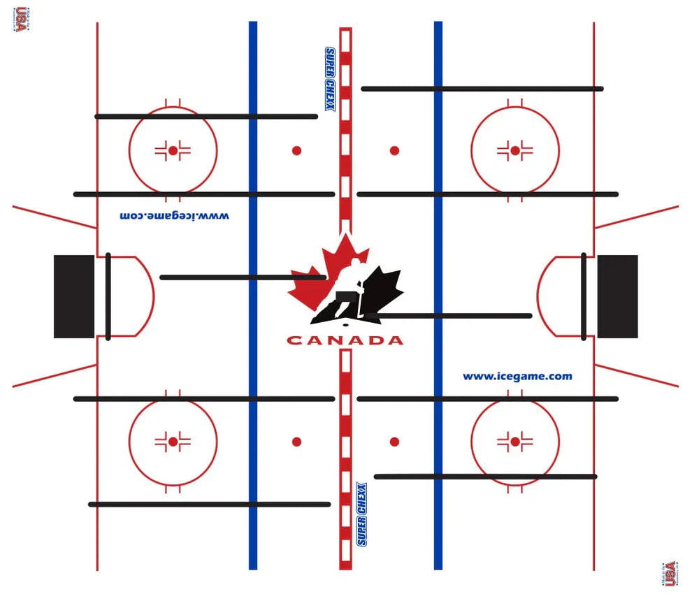 Licensed "USA vs Canada" Super Chexx PRO® Bubble Hockey Table