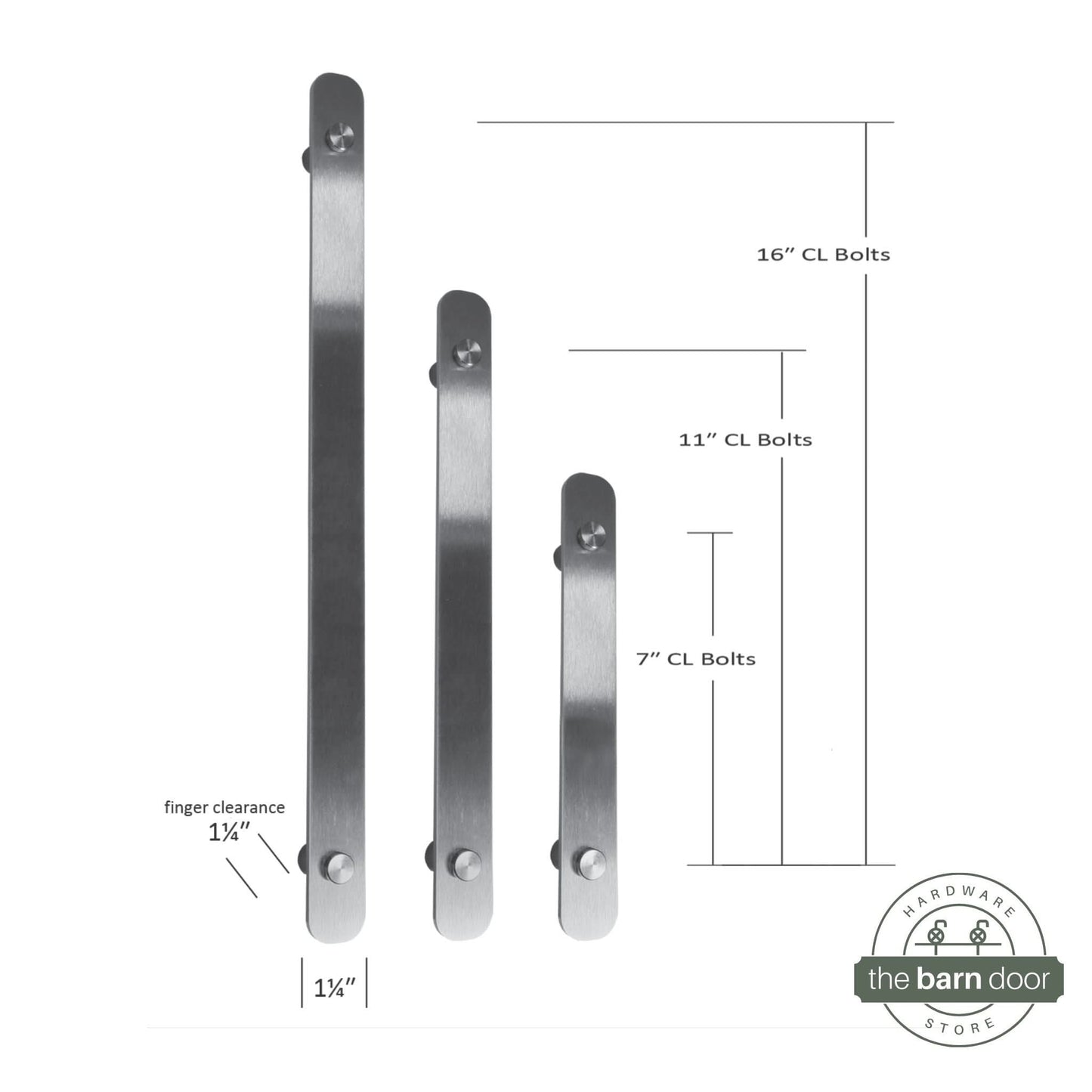 Barn Door Stainless Steel Pull Handles