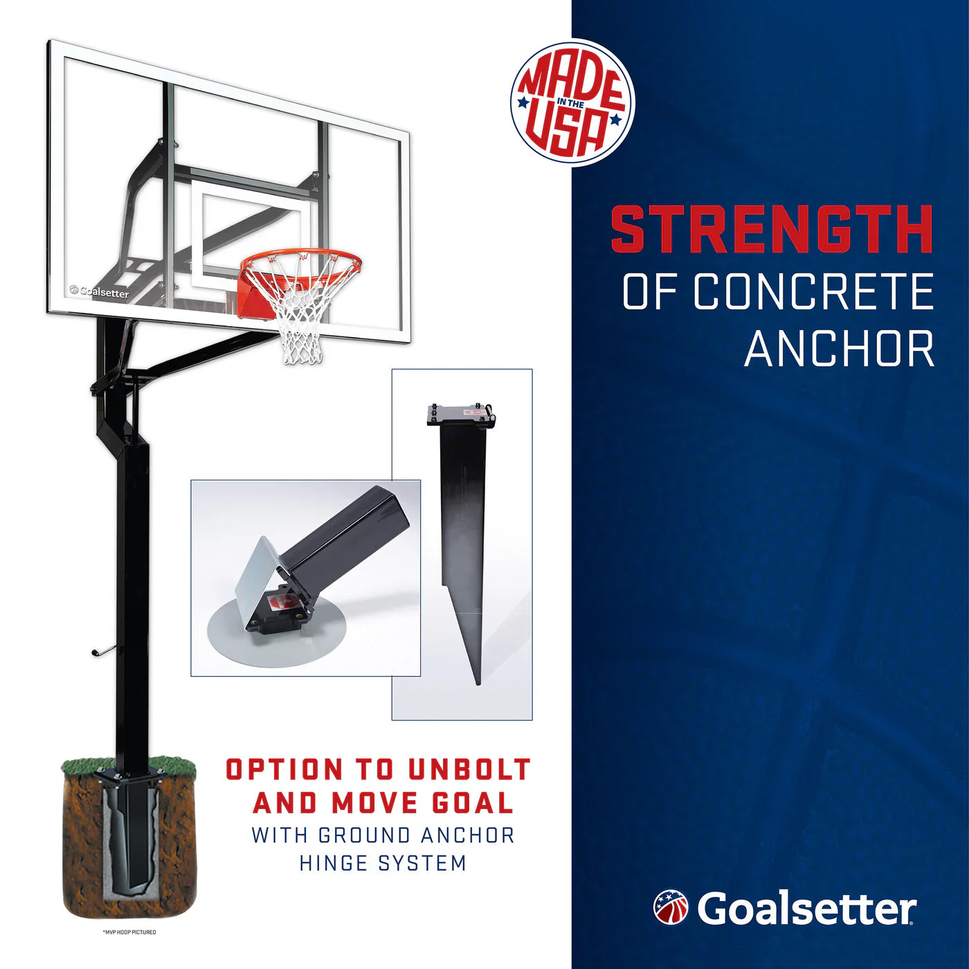 Goalsetter All American 60" In Ground Basketball Hoop