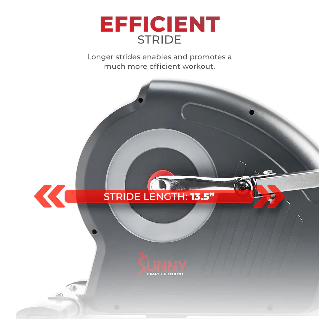 Smart Elite Magnetic Elliptical Exercise Machine by Sunny Health & Fitness
