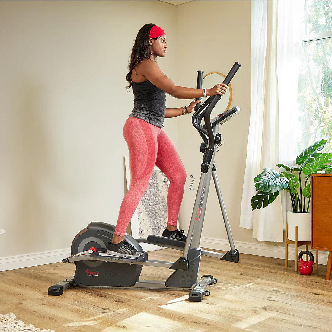 Smart Elite Magnetic Elliptical Exercise Machine by Sunny Health & Fitness