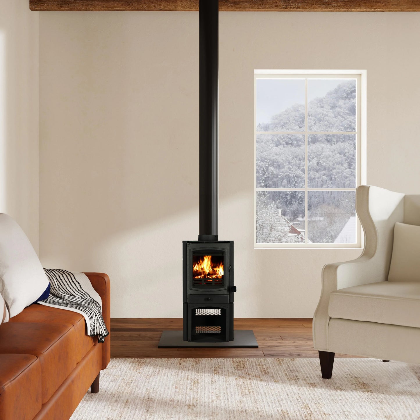 Breckwell SW500 Wood Burning Area Stove with B36T Blower