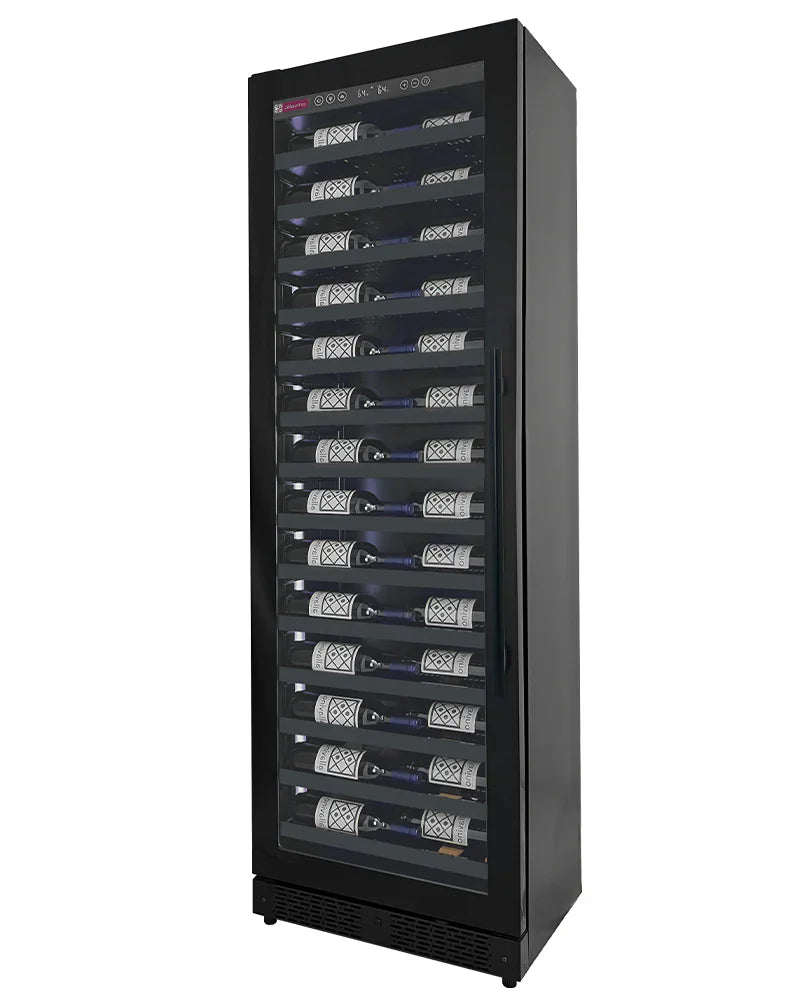 Allavino Reserva Series 67 Bottle 71" Tall Single Zone Black Shallow Wine Cooler Refrigerator Console