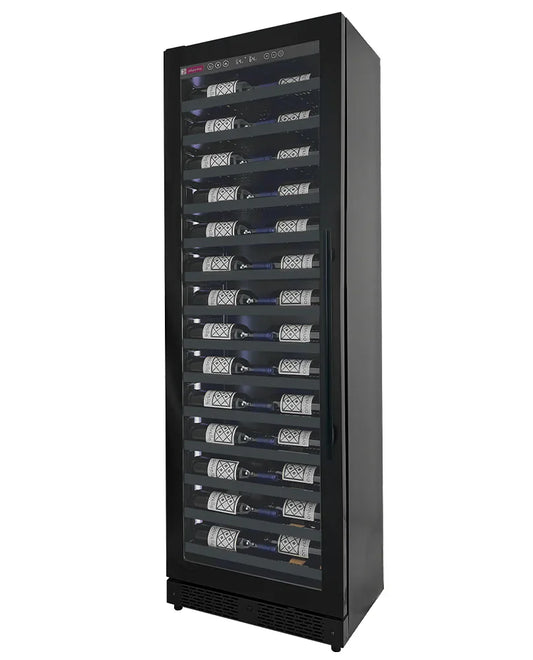 Allavino Reserva Series 67 Bottle 71" Tall Single Zone Black Shallow Wine Cooler Refrigerator Console