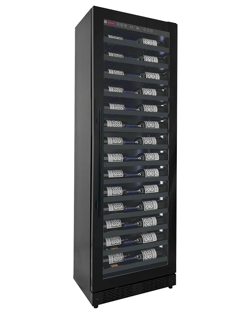 Allavino Reserva Series 67 Bottle 71" Tall Single Zone Black Shallow Wine Cooler Refrigerator Console