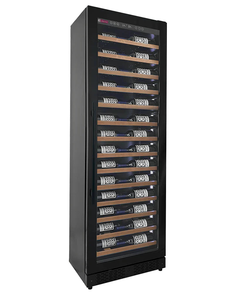 Allavino Reserva Series 67 Bottle 71" Tall Single Zone Black Shallow Wine Cooler Refrigerator Console