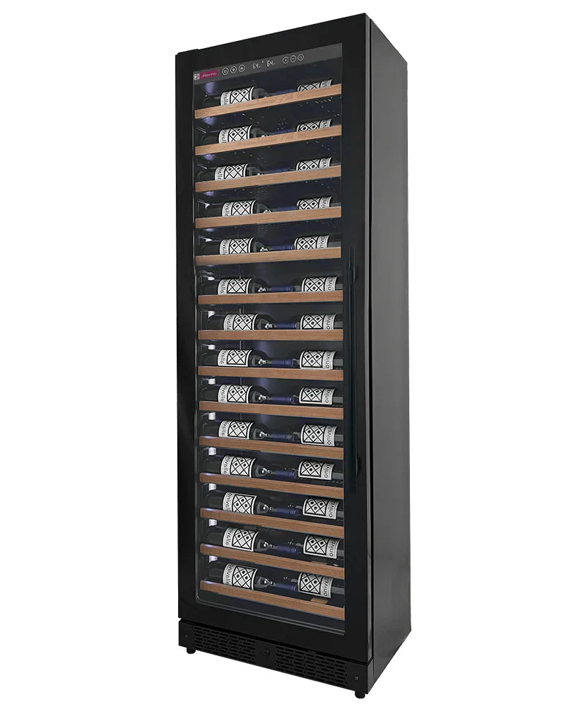 Allavino Reserva Series 67 Bottle 71" Tall Single Zone Black Shallow Wine Cooler Refrigerator Console