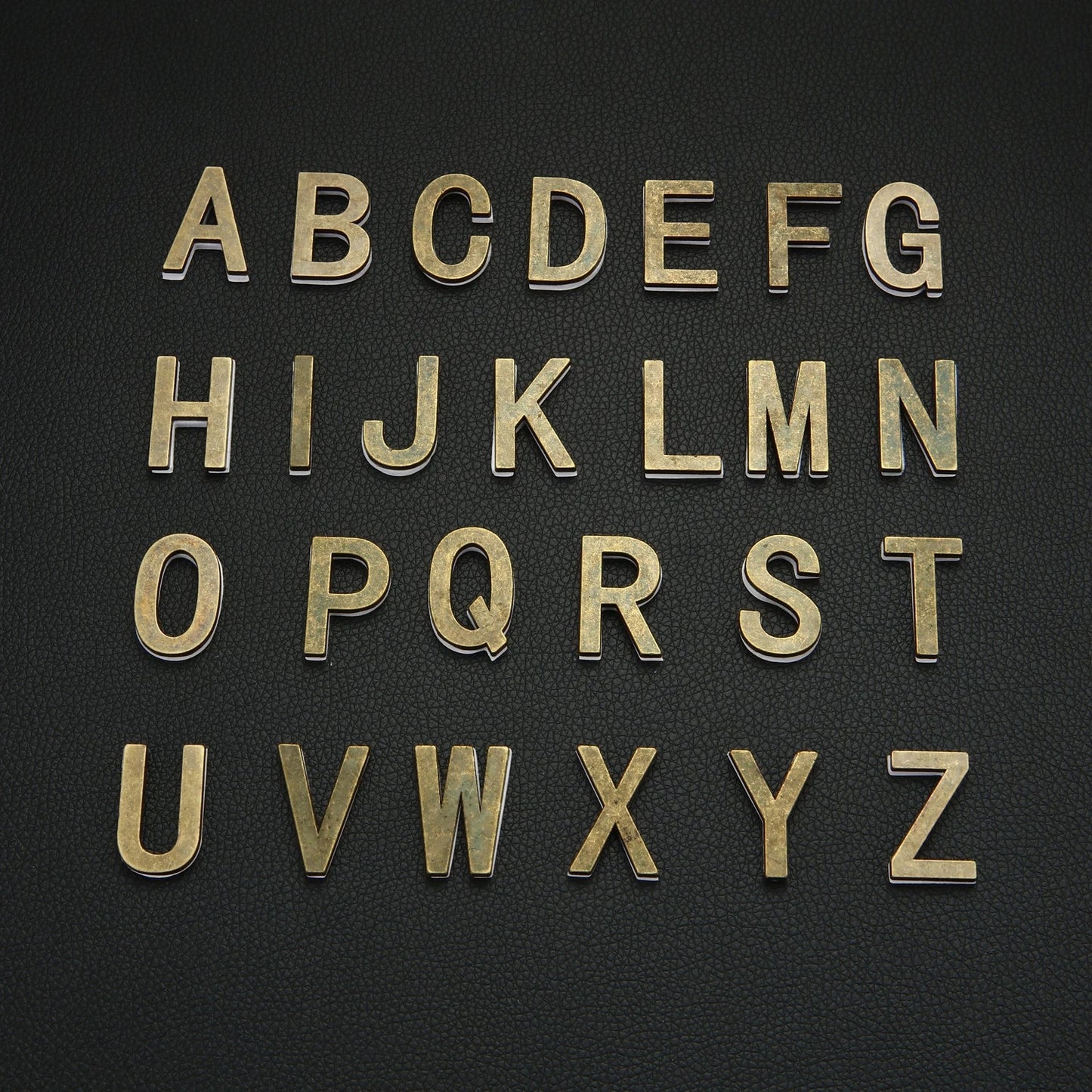 Metal Self Adhesive House Number English Alphabet Letters for Apartment Room Door Plate Table Mailbox Number Stickers 3*2cm