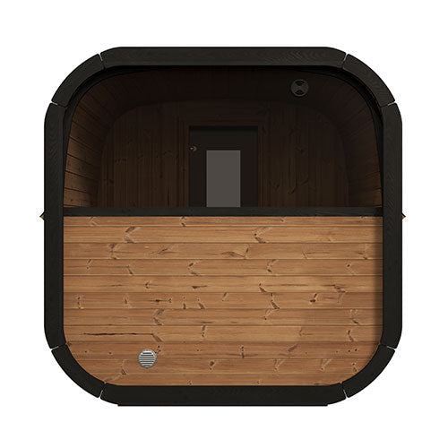 SaunaLife Model CL12GCP Cube-Series Outdoor Home Sauna Suite Kit