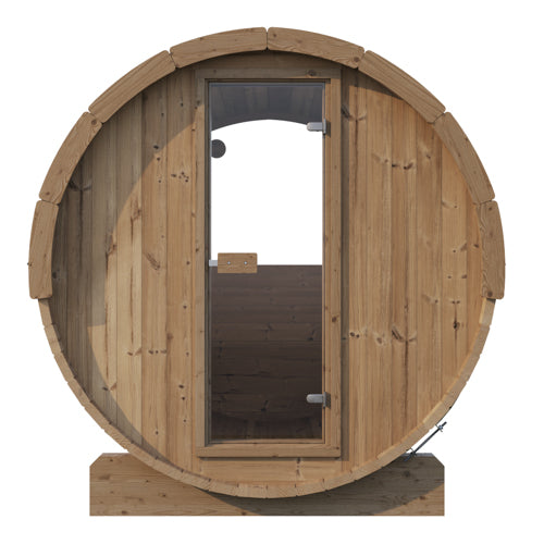 SaunaLife Model E7W Sauna Barrel with Window - 4 Person