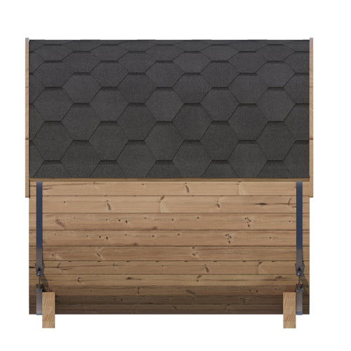 SaunaLife Model E7W Sauna Barrel with Window - 4 Person