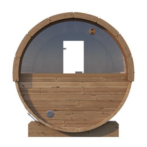 SaunaLife Model E8W Sauna Barrel with Rear Window