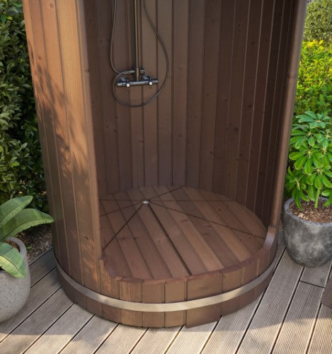 SaunaLife Barrel Shower Model R3 Rain-Series Outdoor Shower Kit