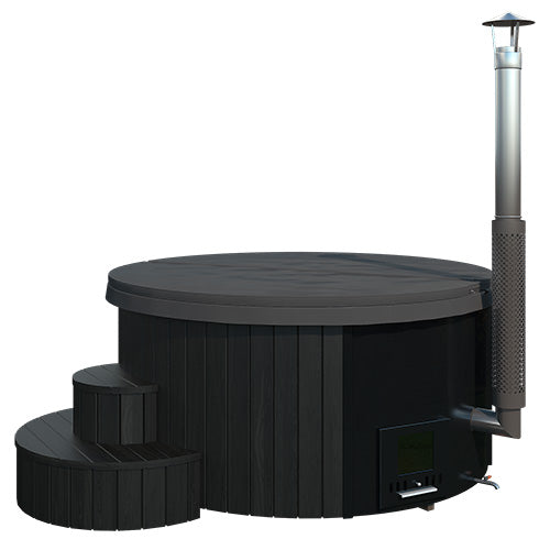 SaunaLife Model S4B Soak-Series Home Wood-Burning Hot Tub