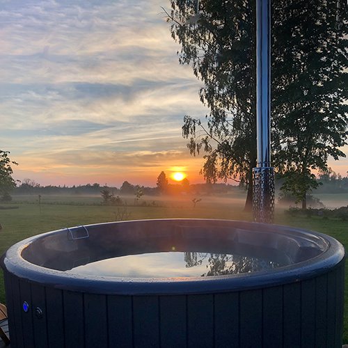 SaunaLife Model S4N Soak-Series Home Wood-Burning Hot Tub