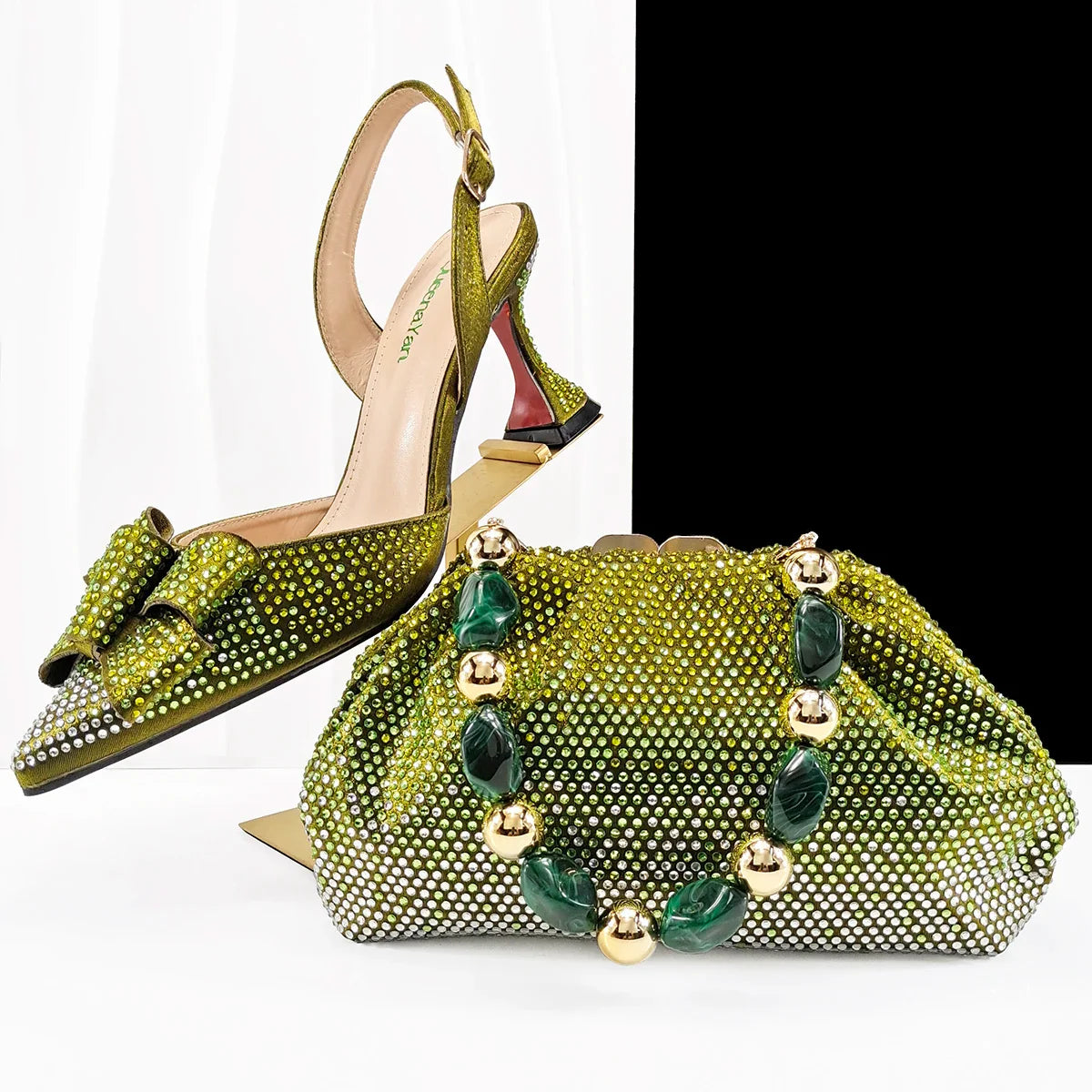 High Quality Style Ladies Shoes And Bags Set HC1-1