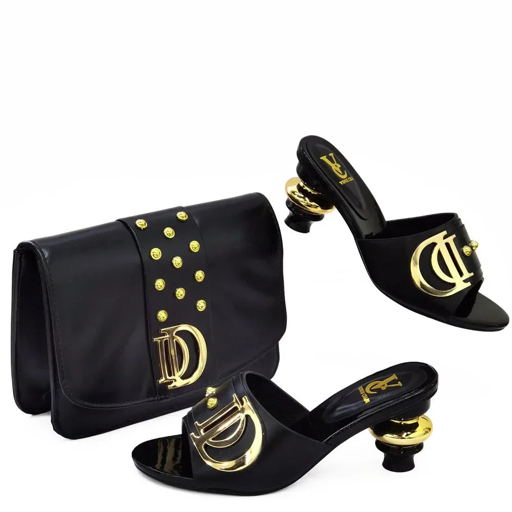 New Arrival Italian Shoes with Matching Bags Set