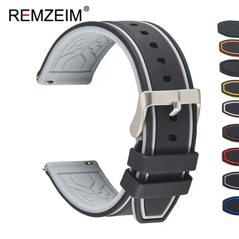 Ticwatch Silicone Strap - Comfortable, Waterproof, Stylish
