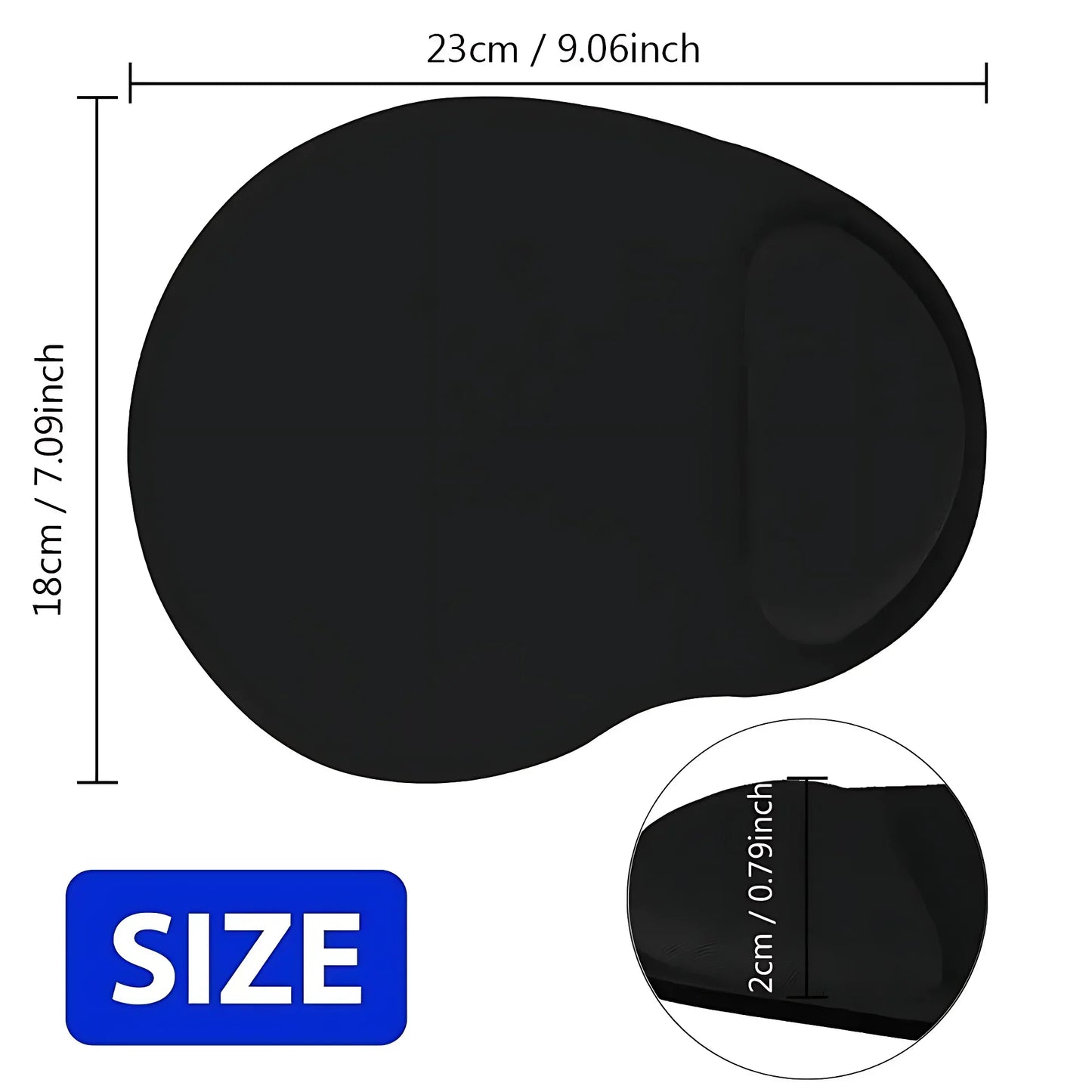 Ergonomic Wrist Rest Mouse Pad – Comfortable Non-Slip Soft Mousepad with Wrist Support for PC & Laptop