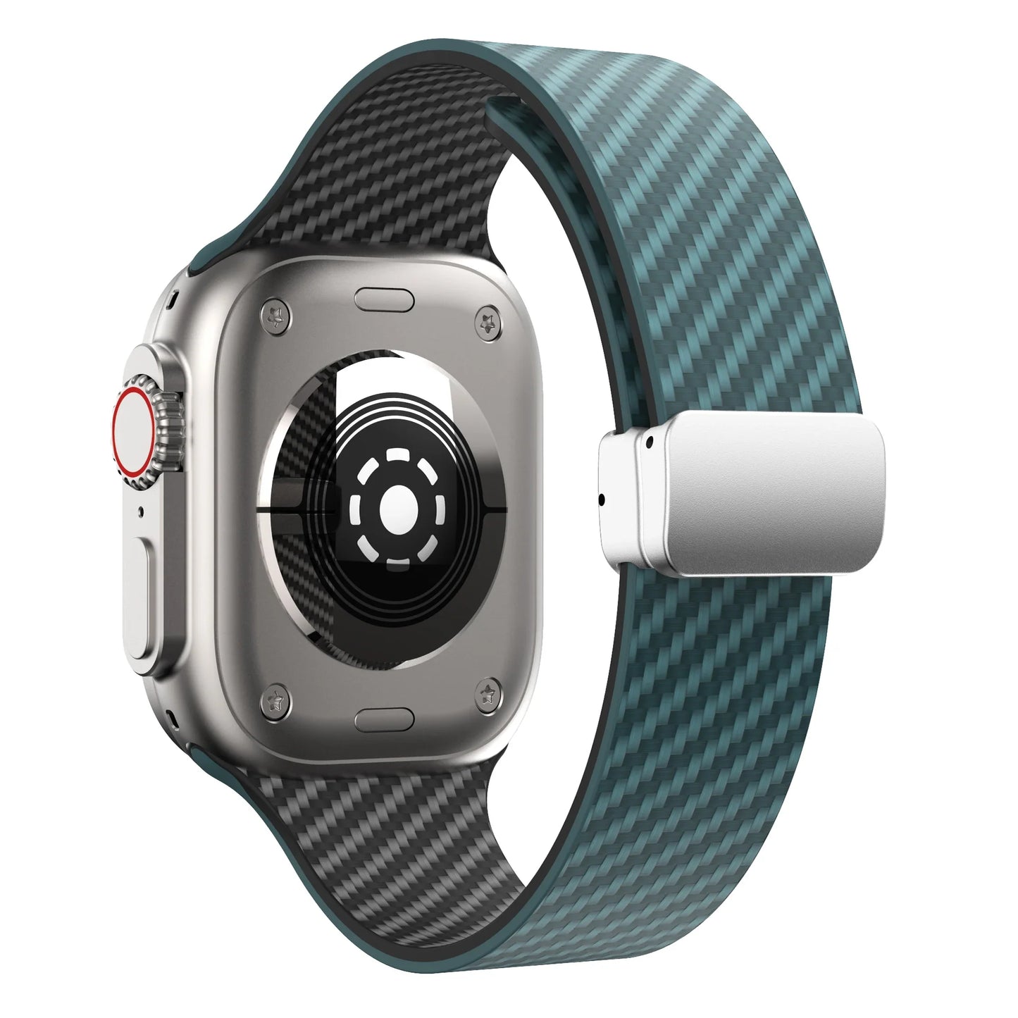 Apple Watch Silicone Strap - Magnetic Buckle, Durable Design