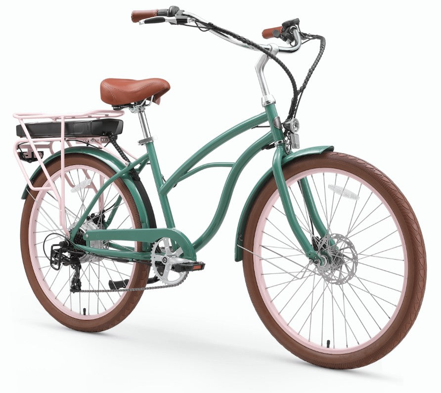 Six Three Zero Around the Block Women's 26" 500W 7 Speed Electric Bike