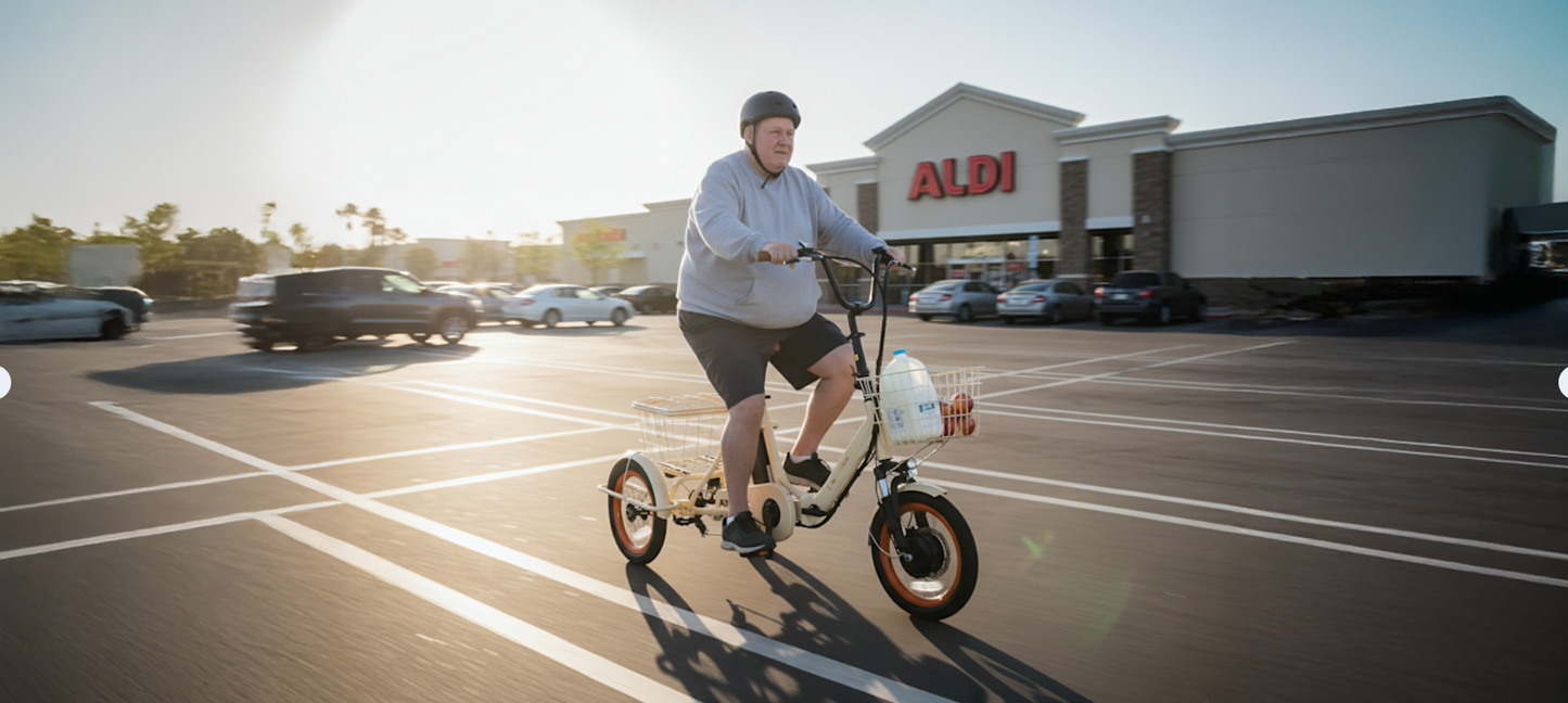 Six Three Zero EZ Transit 20" Folding Electric Trike