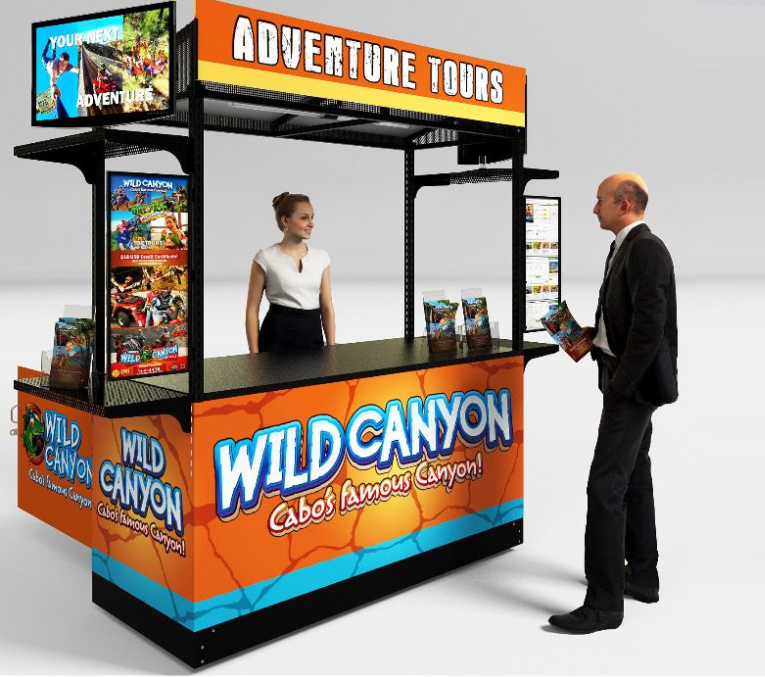 Single EZ-Kiosk by Cart King