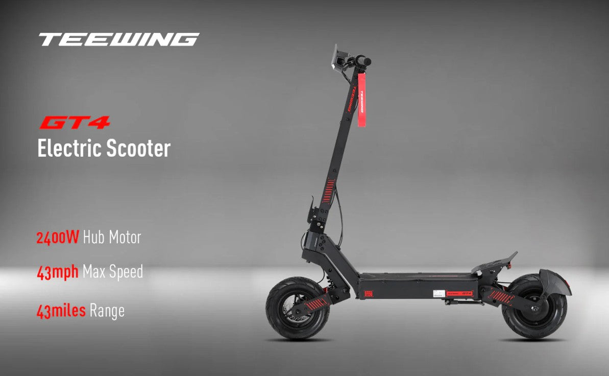 Teewing GT4 2400W Electric Scooter with Steering Damper