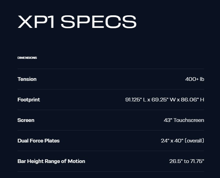 OxeFit XP1 Smart Fitness System