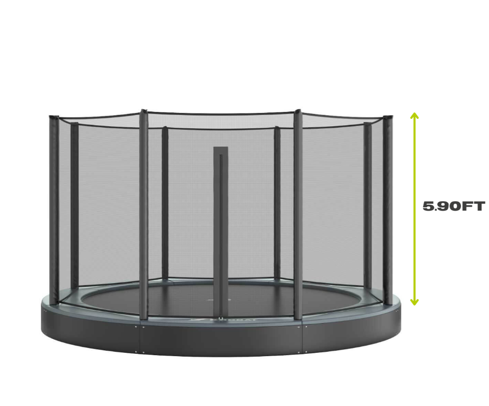 *PREORDER* 14ft Round Akrobat Primus Flat In-Ground Trampoline