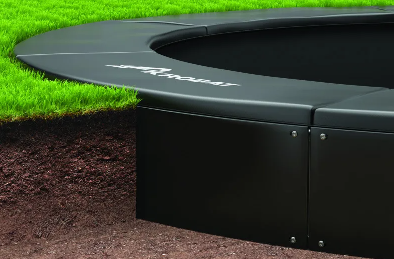 10ft Round Akrobat Primus Flat In-Ground Trampoline