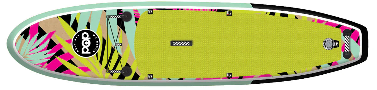 Pop Board Co 10'6 Royal Hawaiian Palm Inflatable Paddleboard SUP