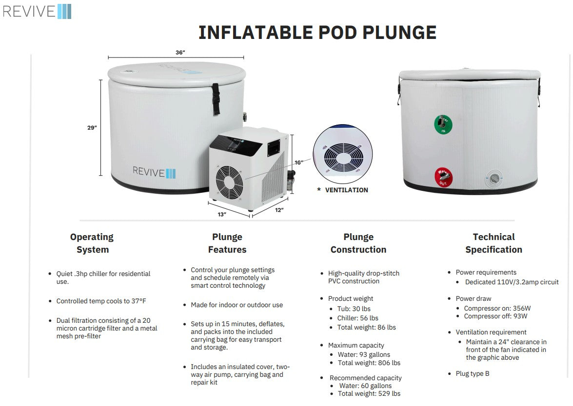 Revive Inflatable Pod Cold Plunge