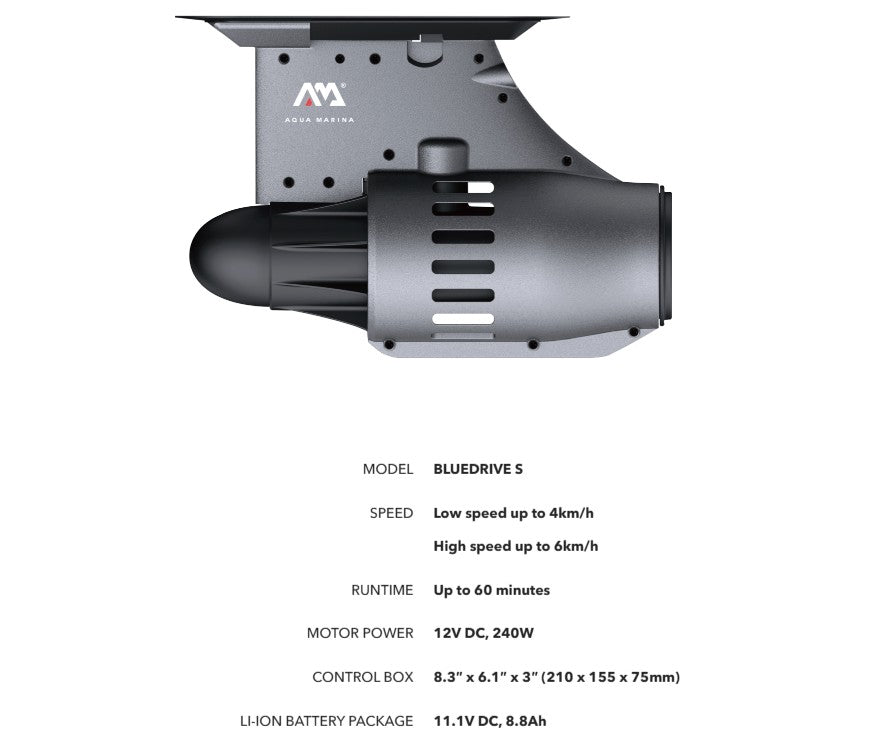 BlueDrive S Power Fin - Electric Water Propulsion Device for Paddleboards