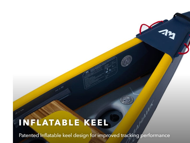 Aqua Marina Tomohawk Air-C High Pressure Speed Canoe - 2 to 3 Person *PREORDER*