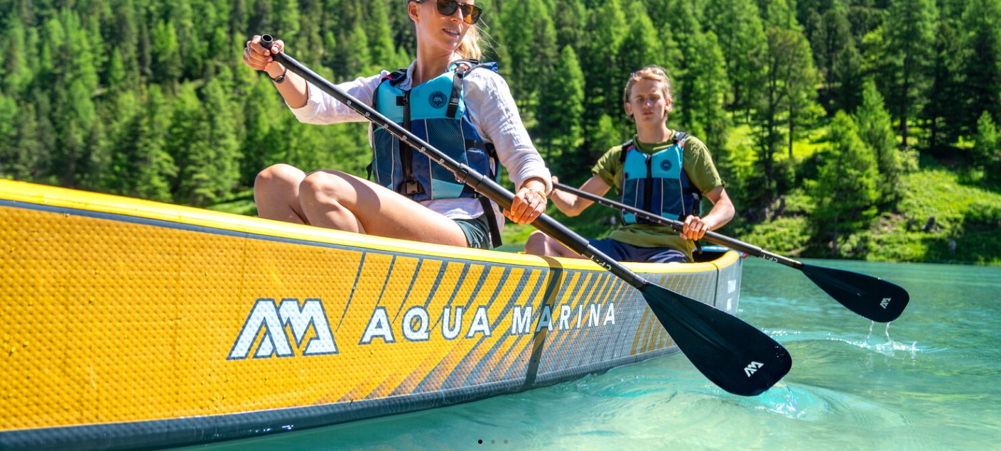 Aqua Marina Tomohawk Air-C High Pressure Speed Canoe - 2 to 3 Person *PREORDER*