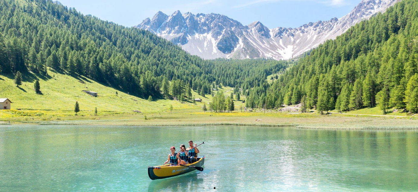 Aqua Marina Tomohawk Air-C High Pressure Speed Canoe - 2 to 3 Person *PREORDER*