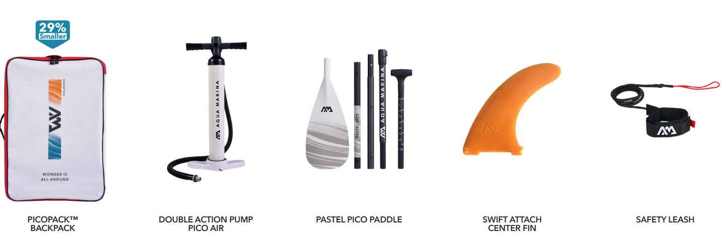 Aqua Marina Airo Lightweight Paddleboard - SUP with Paddle and PicoPack™ Backpack