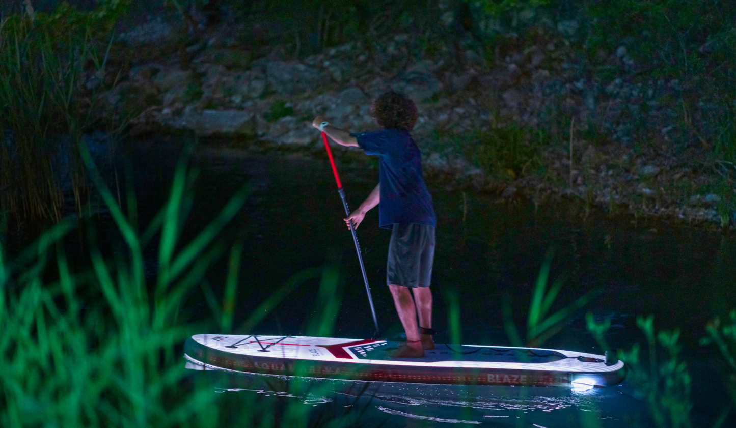 Aqua Marina Blaze Glowing Paddle Board with 7 Color Options - Includes Paddle
