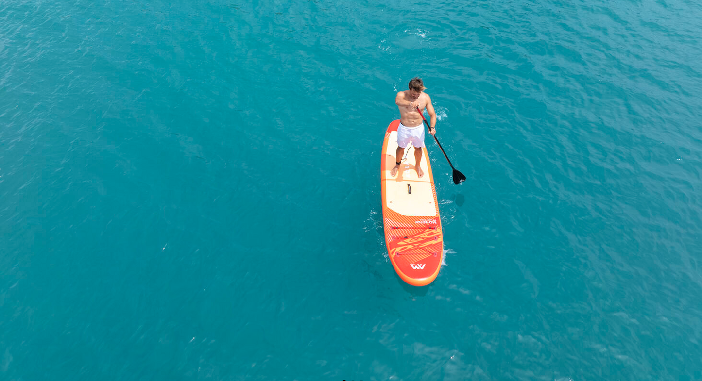 Aqua Marina Monster 12' Paddle Board - SUP with Aluminum SPORTS III Paddle and Safety Leash