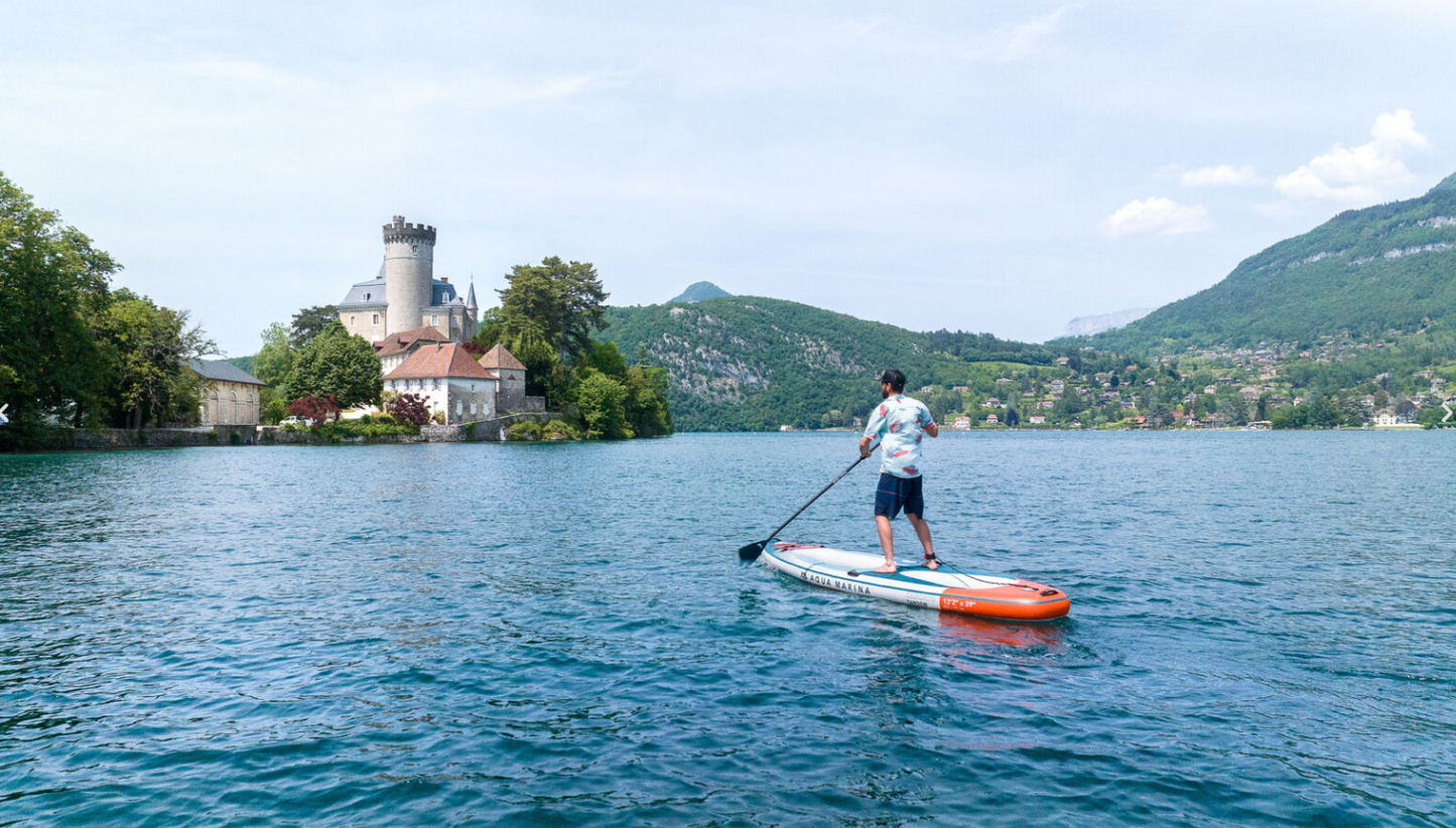 Aqua Marina Cascade Tandem Inflatable SUP-Kayak (2 Person) with 2-in-1 DUAL-TECH Paddle.