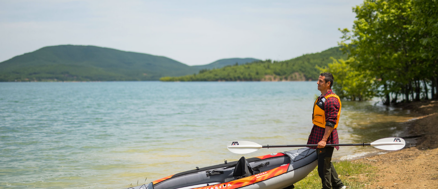 Aqua Marina Memba Touring Inflatable Kayak - 2 Person with Paddles